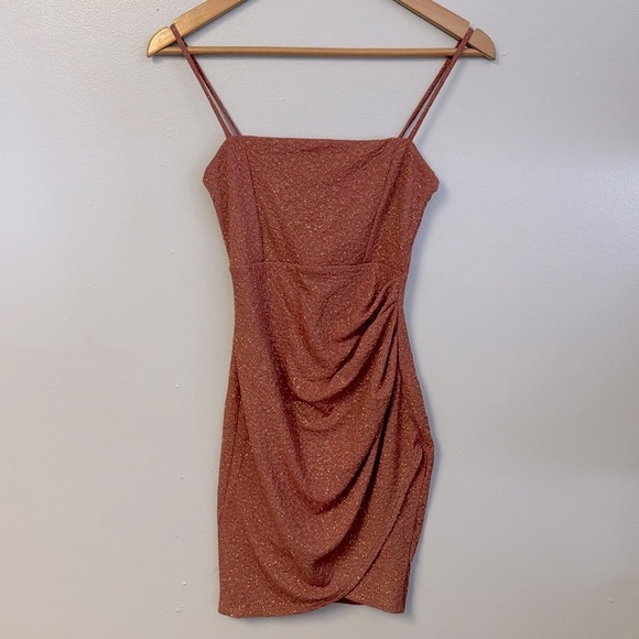 0924-02 Rose Gold Homecoming Dress - Picture 1 of 5